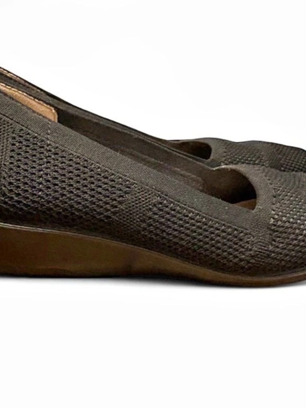 LifeStride Immy Wedge Slip-On Flat Black US 8.5 W